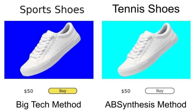 A product tile for a set of shoes