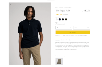 An example product page from an online store